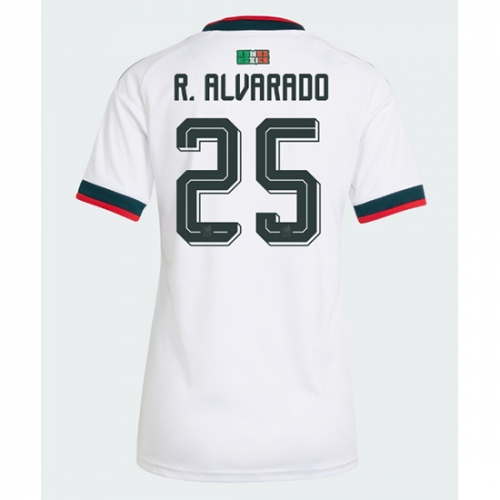 Billige Fotballdrakt Mexico Roberto Alvarado #25 Replika Bortedrakt Dame VM 2026 Kortermet Billige Fotballdrakt Mexico Roberto Alvarado #25 Replika Bortedrakt Dame VM 2026 Kortermet